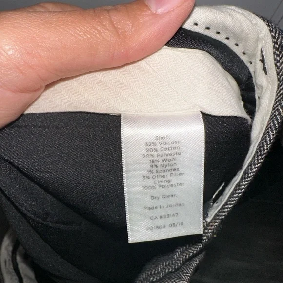 Talbots Petites gray/Brown wool Blend straight leg pants size 10P - Picture 7 of 8